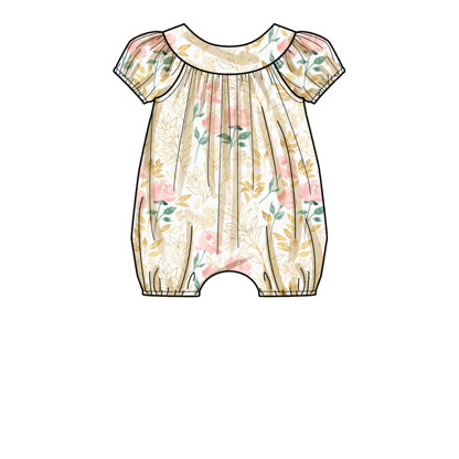 Simplicity Babies' Rompers S9484 - Sewing Pattern