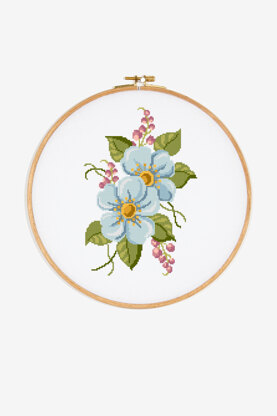 Hellebore in DMC - PAT0676 -  Downloadable PDF