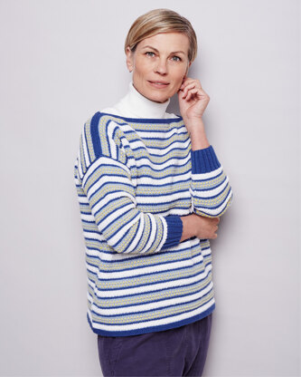 Martina Jumper - Sweater Knitting Pattern For Women in MillaMia Naturally Soft Merino by MillaMia