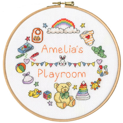 Bothy Threads My Playroom Cross Stitch Kit - 17.5cm circle